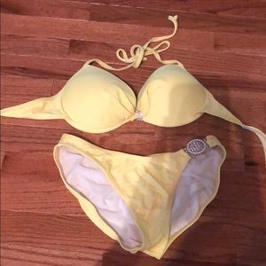 Pageant yellow swim suit
